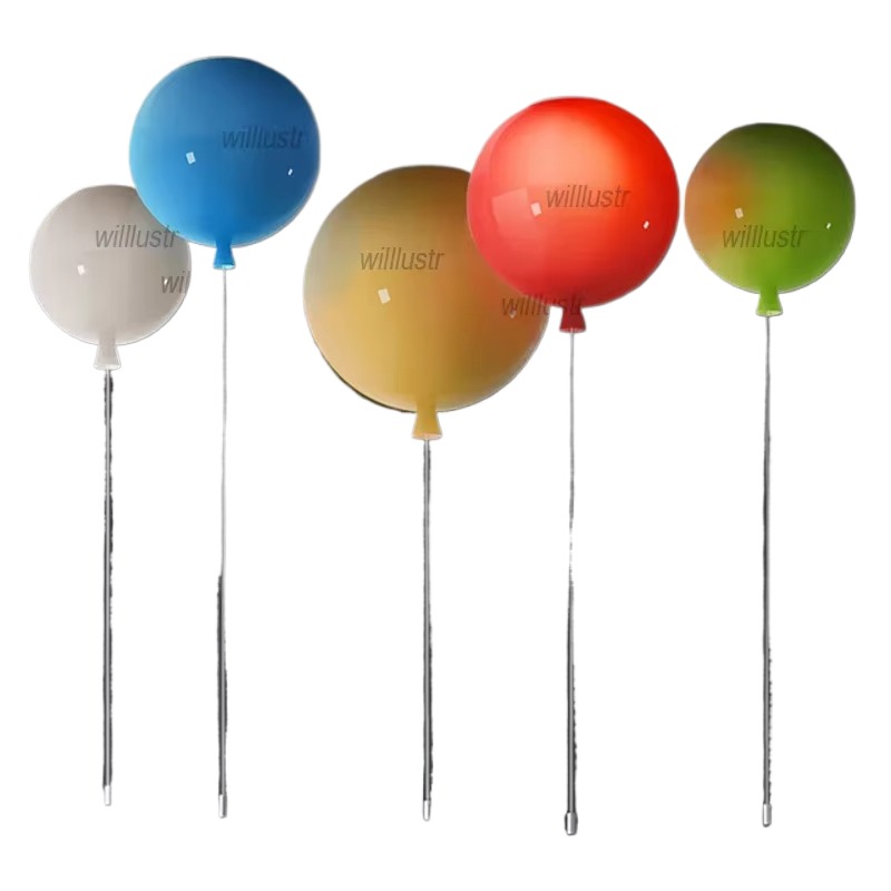 Baby Nursery Ceiling Light - Bunte Glasballon-Deckenleuchte, Schlafzimmer, Kinderzimmer, Kinderzimmer, Kindergarten,