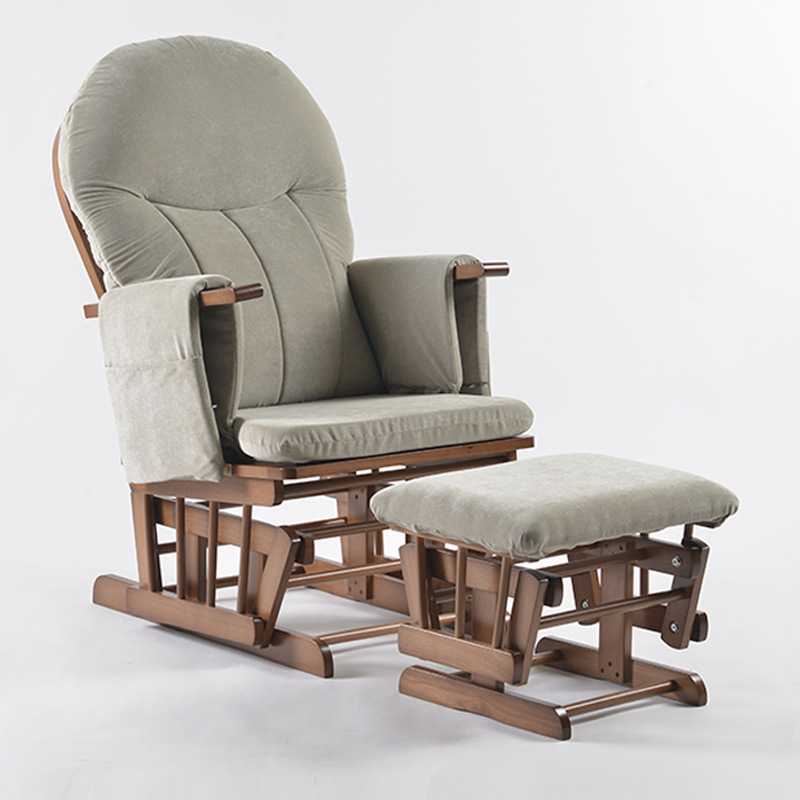Baby Nursery Rocking Chair - Moderner Gleiterstuhl mit Kissen für Schwangerschaft