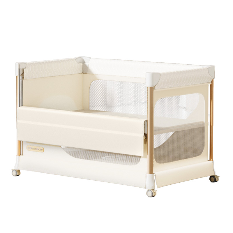 Baby Nursery With Queen Bed - Kaman Babybett, faltbar, mobil, multifunktional, tragbares
