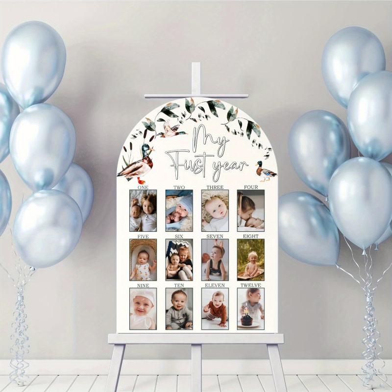 Baby Nursery Frames - 1 Stück Mein Erstes Jahr Fototafel