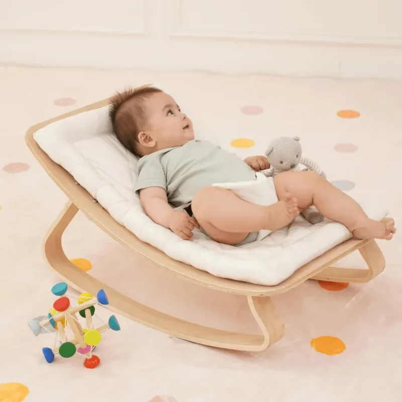 Baby Nursery Rocking Chair - Baby-Schaukelstuhl, weicher Kleinkind-Liegestuhl, Kinder-Schaukelstuhl mit waschbarem