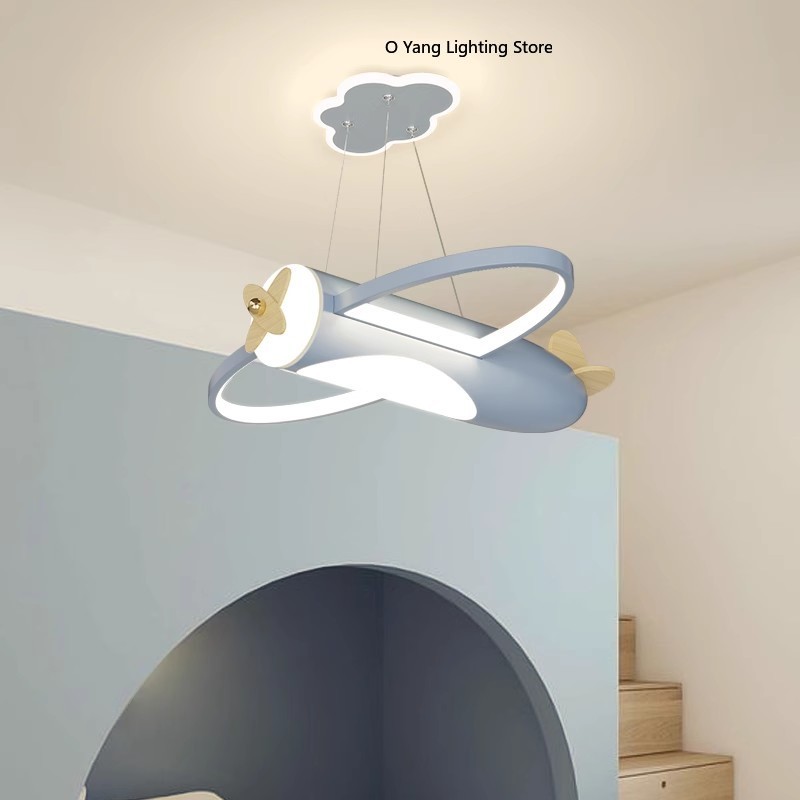 Baby Nursery Ceiling Light - Creme Stil Flugzeug Deckenleuchten LED Kinderzimmer