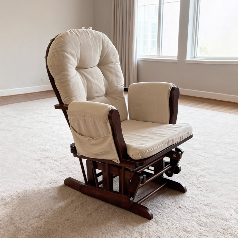 Moderner Holz-Gleiterstuhl mit – Baby Nursery Rocking Chair Bewertung und Preis