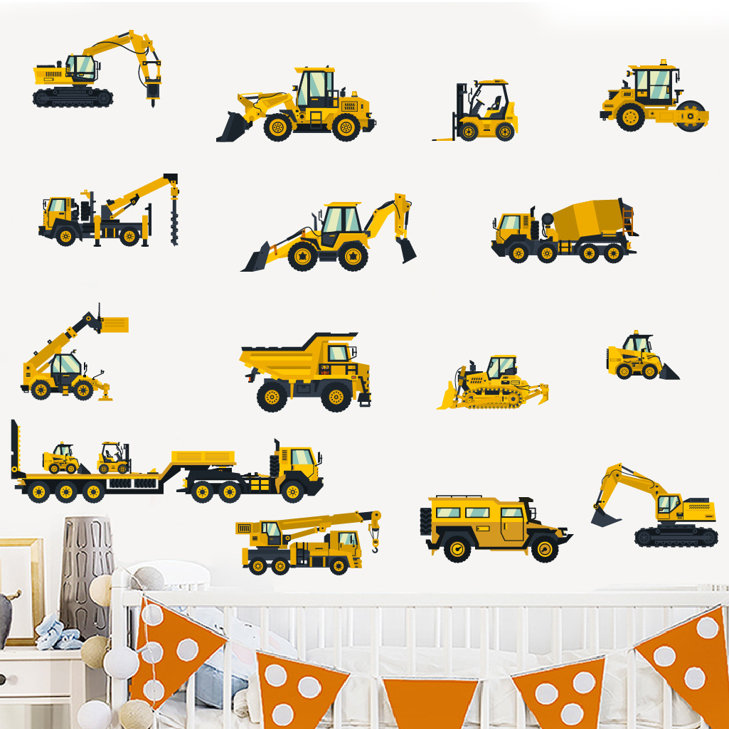 Cartoon Bagger Engineering Aut – Baby Nursery Wall Decals Bewertung und Preis