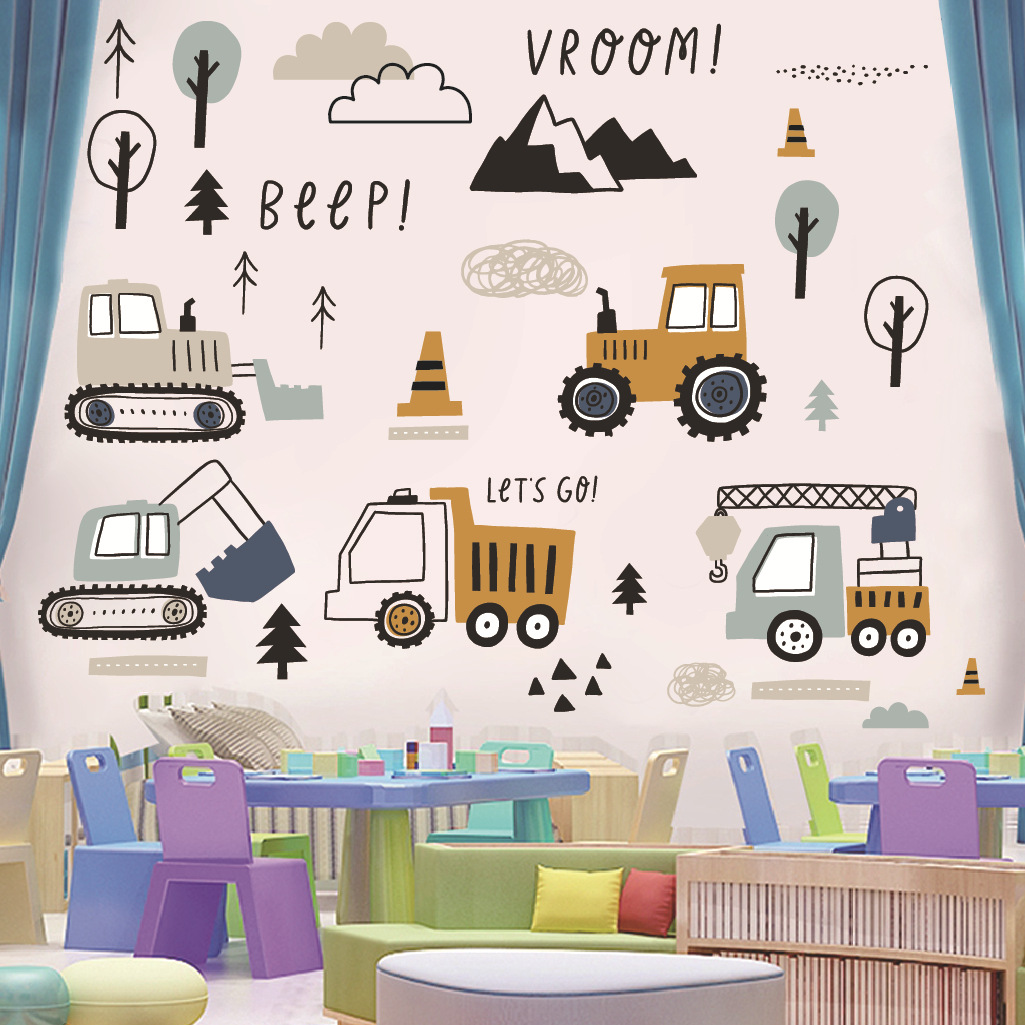 Cartoon Bagger Engineering Aut – Baby Nursery Wall Decals Bewertung und Preis