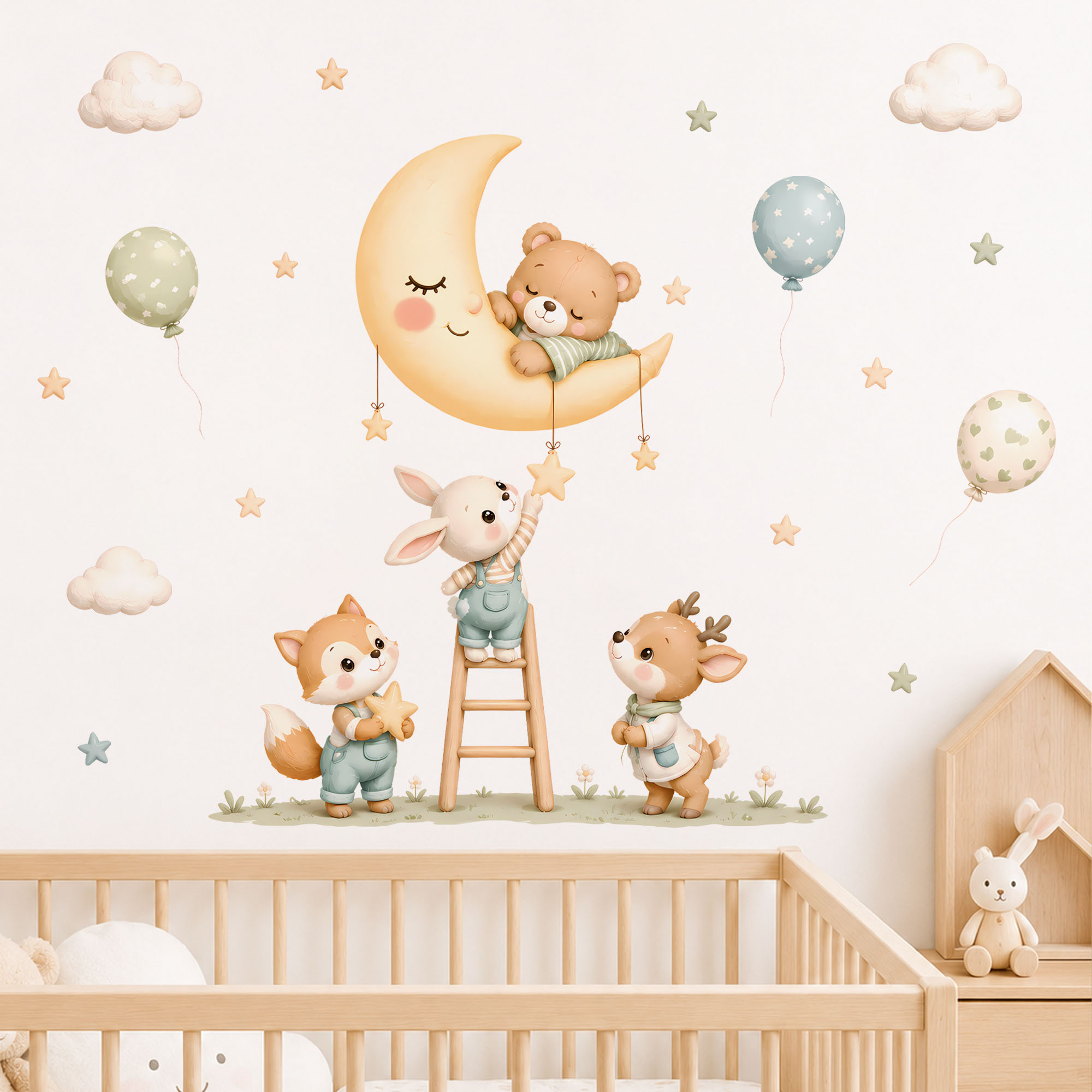 Waldtier-Wandaufkleber, Abnehm – Baby Nursery Wall Decals Bewertung und Preis
