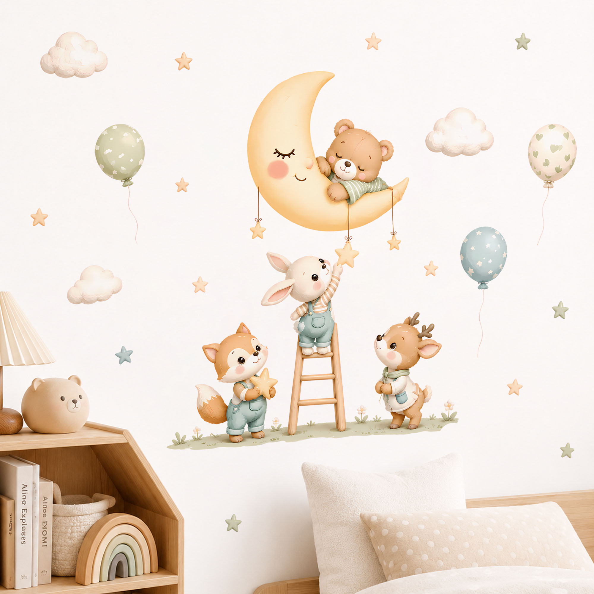 Waldtier-Wandaufkleber, Abnehm – Baby Nursery Wall Decals Bewertung und Preis