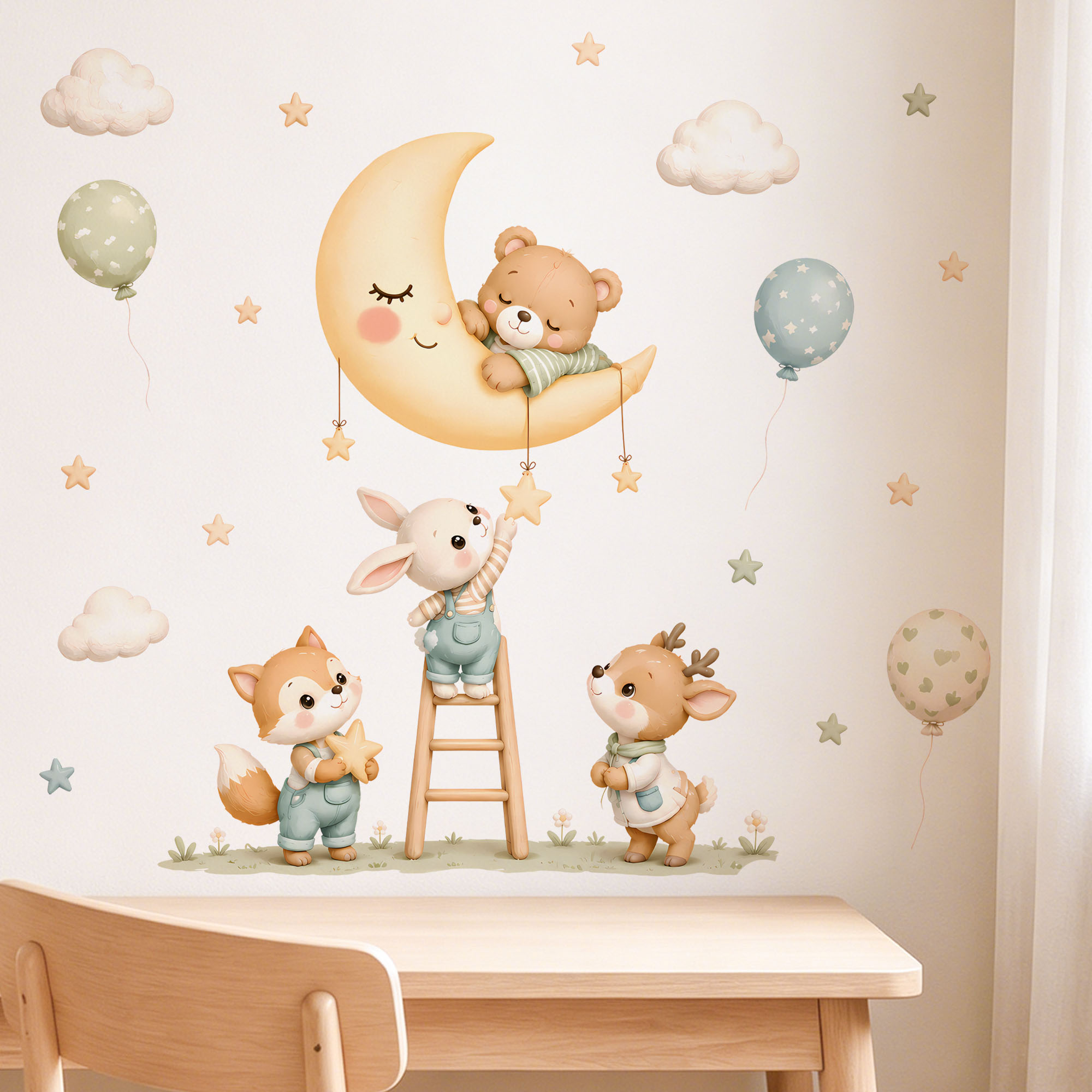 Waldtier-Wandaufkleber, Abnehm – Baby Nursery Wall Decals Bewertung und Preis