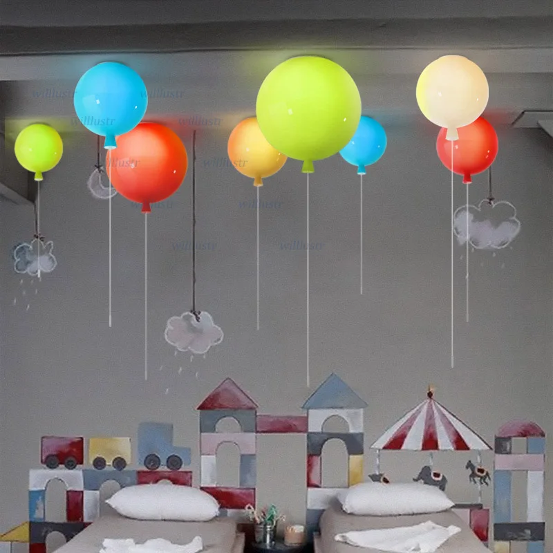 Bunte Glasballon-Deckenleuchte – Baby Nursery Ceiling Light Bewertung und Preis