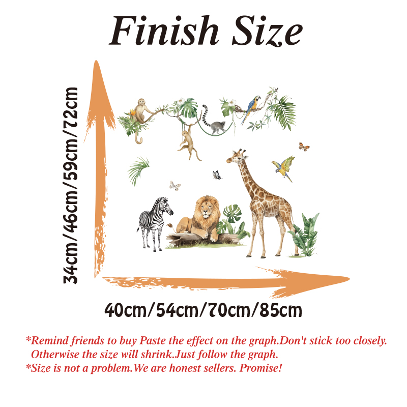 Große Dschungel Tier tropische – Baby Nursery Artwork Bewertung und Preis
