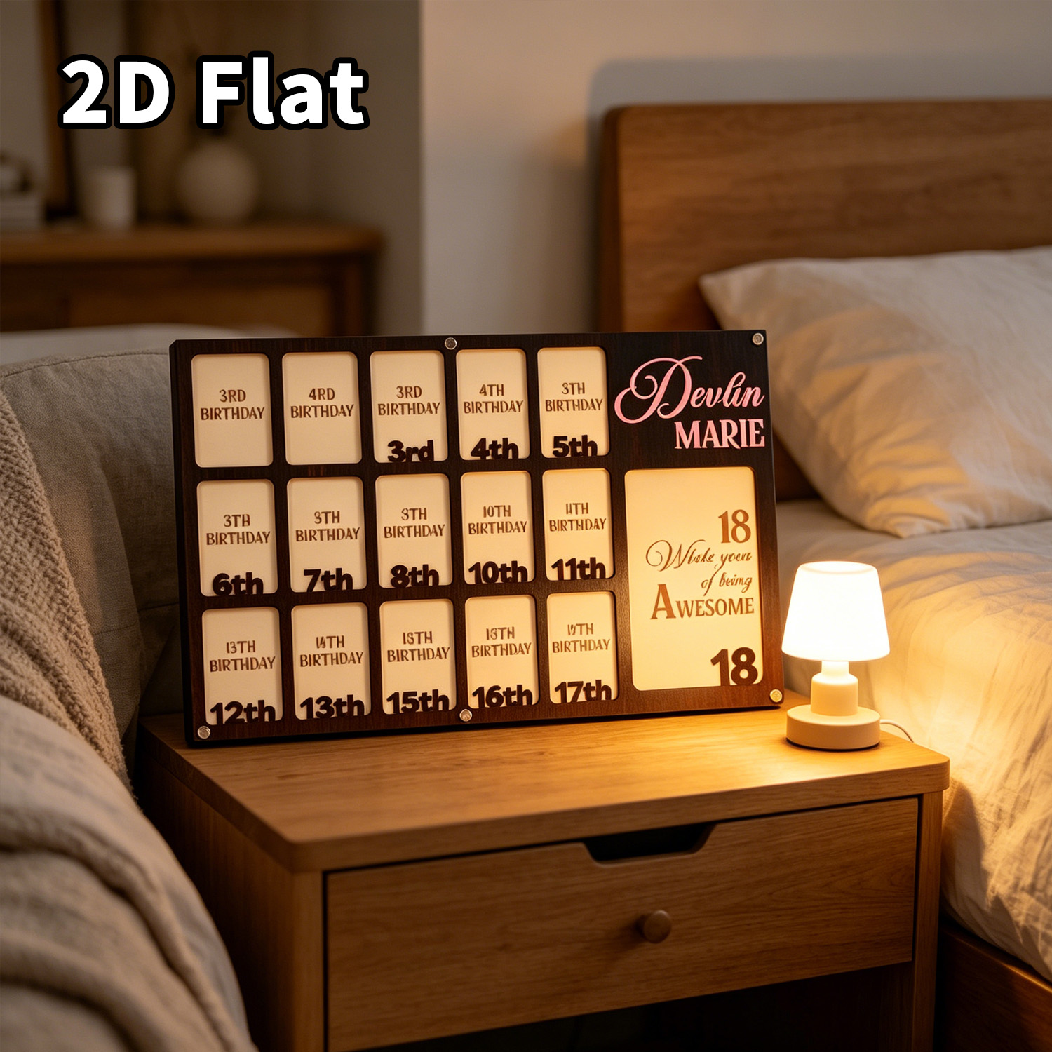 1 Stück Personalisierter Holz- – Baby Nursery Frames Bewertung und Preis