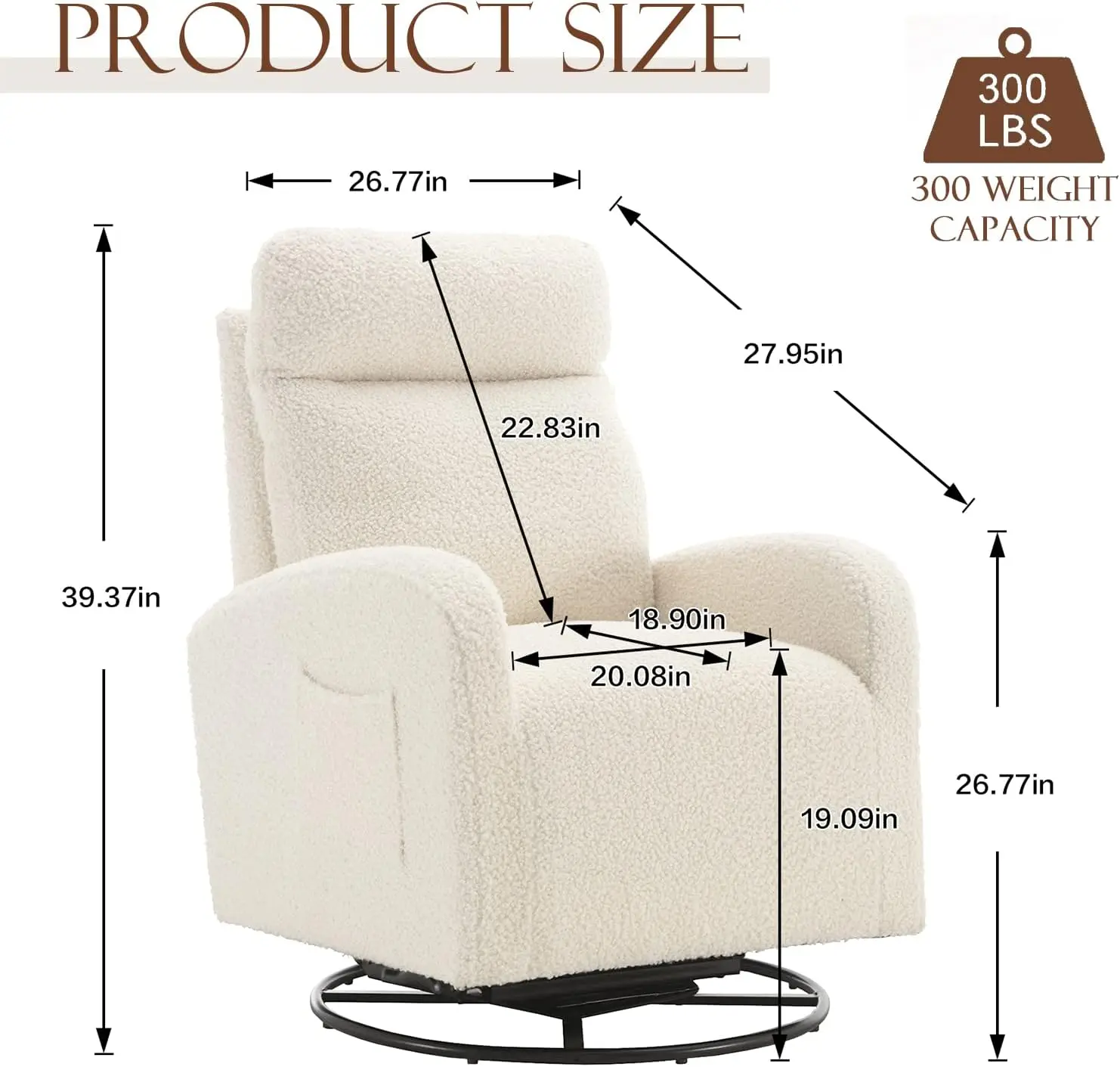 Moderner Drehbarer Glider-Sess – Baby Nursery Rocking Chair Bewertung und Preis