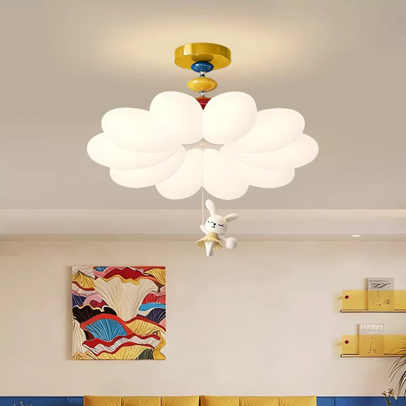 Cremefarbene Kinderzimmer-Blum – Baby Nursery Ceiling Light Bewertung und Preis