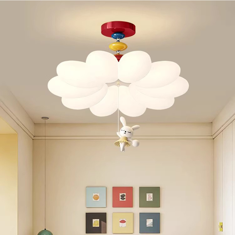 Cremefarbene Kinderzimmer-Blum – Baby Nursery Ceiling Light Bewertung und Preis