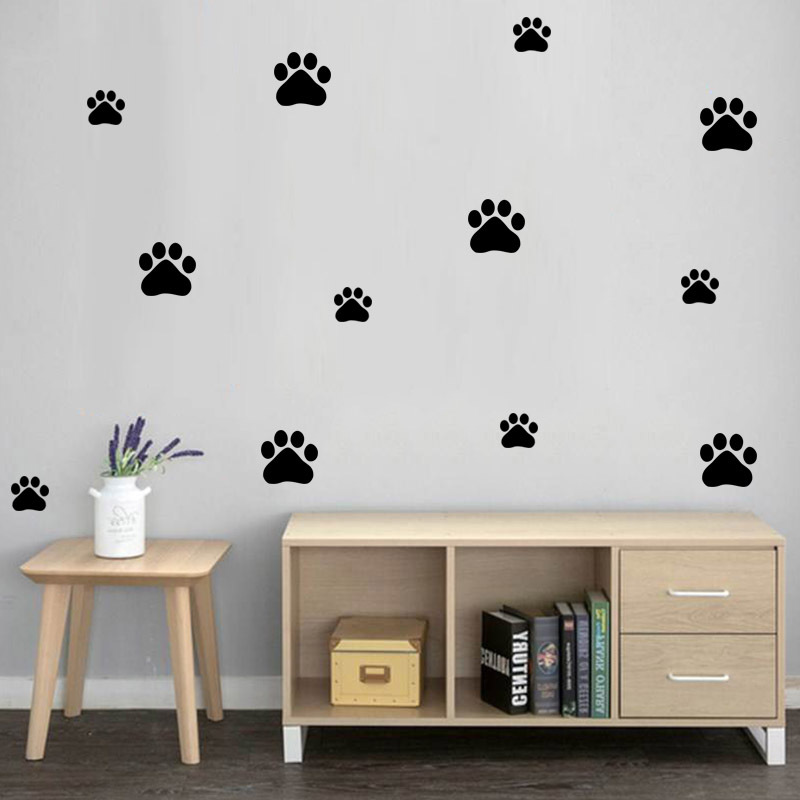 Cartoon Hund Katze Walking Pfo – Baby Nursery Wall Decals Bewertung und Preis