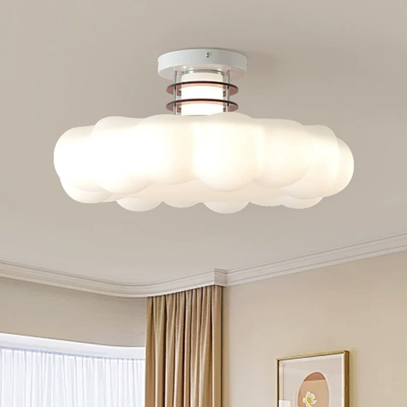 Cremefarbene Wolken-Deckenleuc – Baby Nursery Ceiling Light Bewertung und Preis