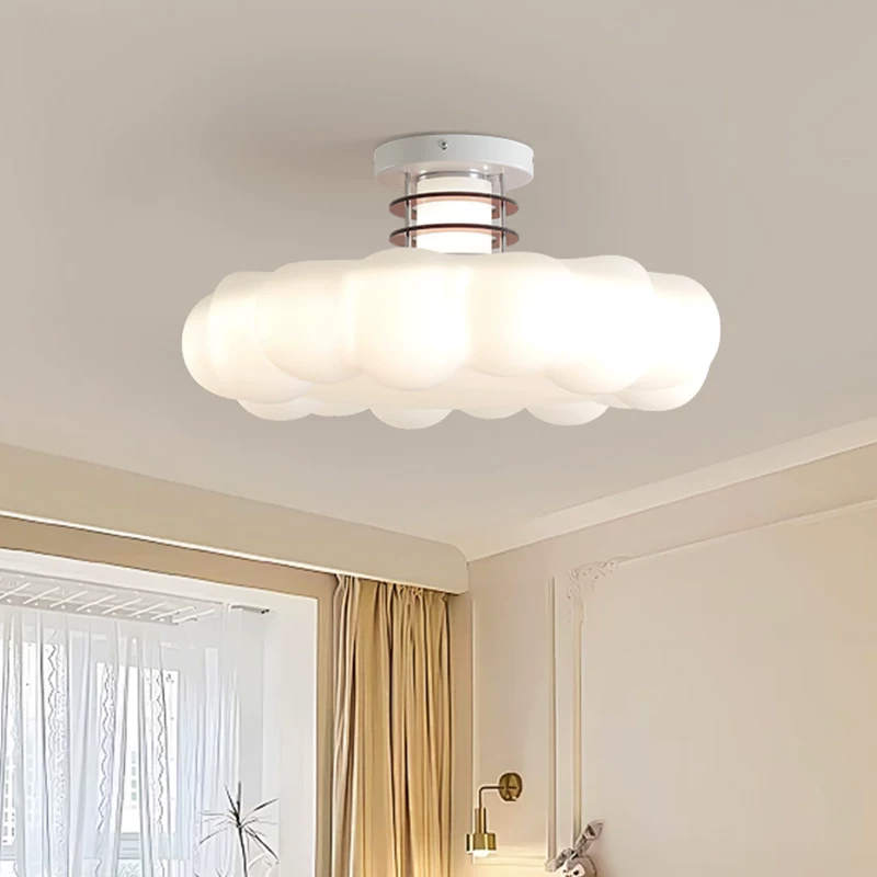 Cremefarbene Wolken-Deckenleuc – Baby Nursery Ceiling Light Bewertung und Preis