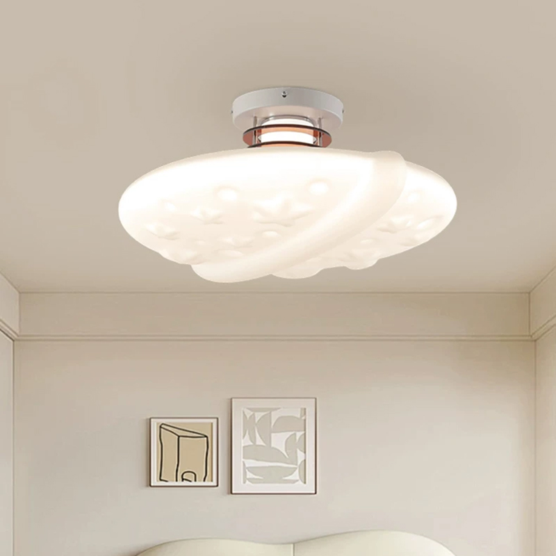 Cremefarbene Wolken-Deckenleuc – Baby Nursery Ceiling Light Bewertung und Preis