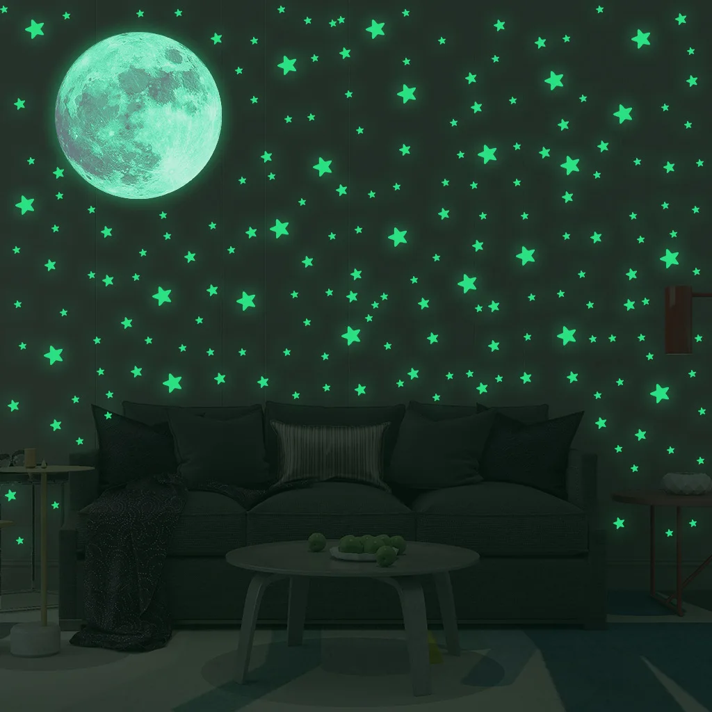 Leuchtende Mond-Sterne-Wandauf – Baby Nursery Wall Decals Bewertung und Preis